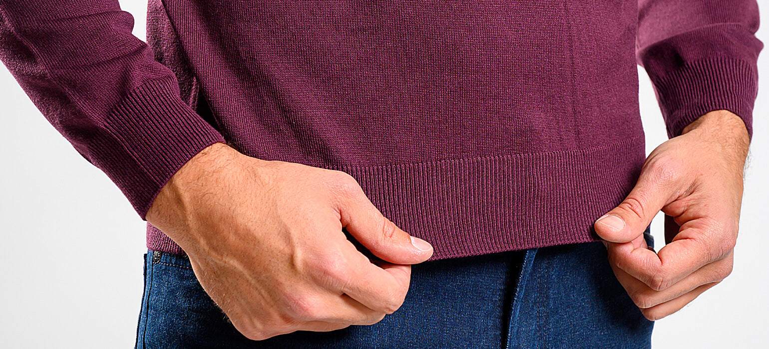 Lilekový bavlněný polorolák