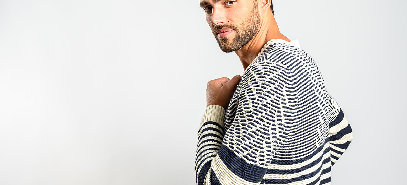 Béžový bavlnený pulóver