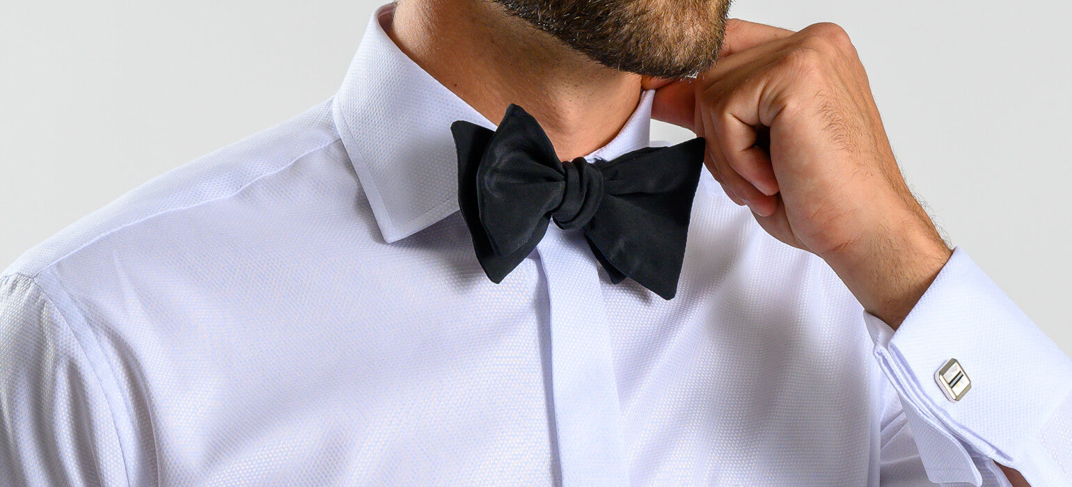 Bílá Extra Slim Fit košile s jemným vzorem