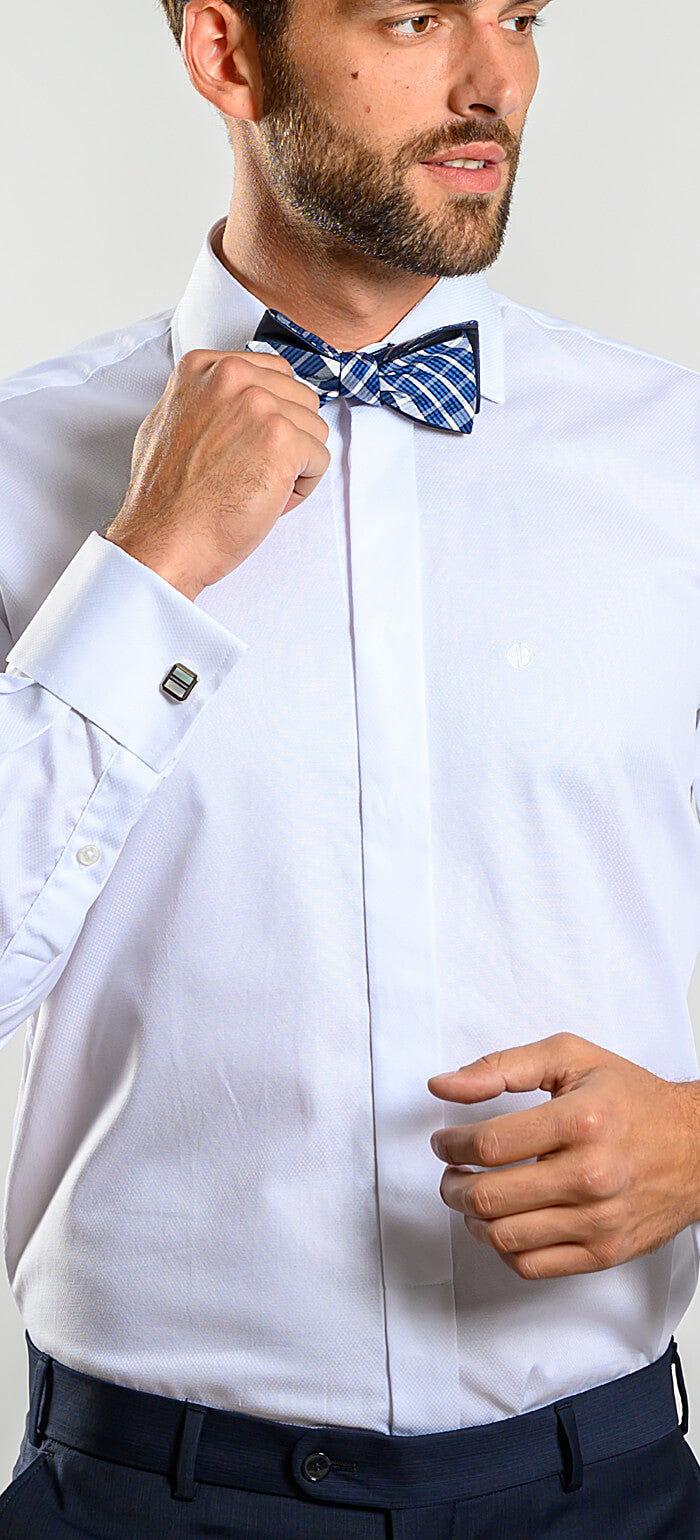 Biela spoločenská Slim Fit košeľa