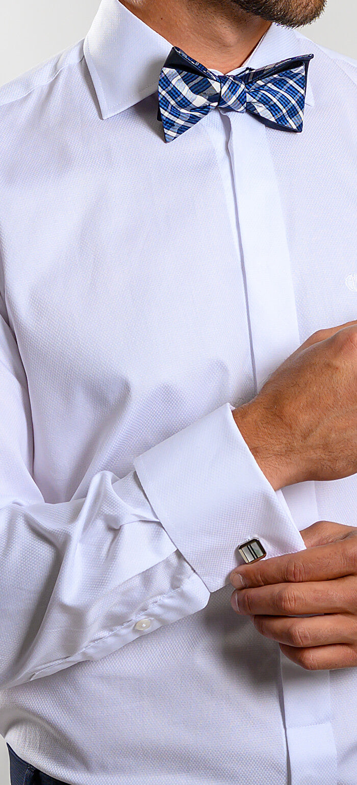 Biela spoločenská Slim Fit košeľa