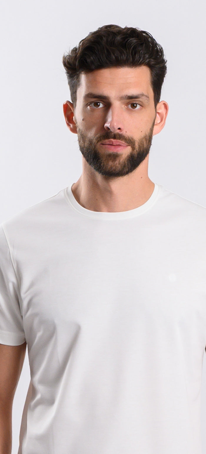 Biele krémové tričko