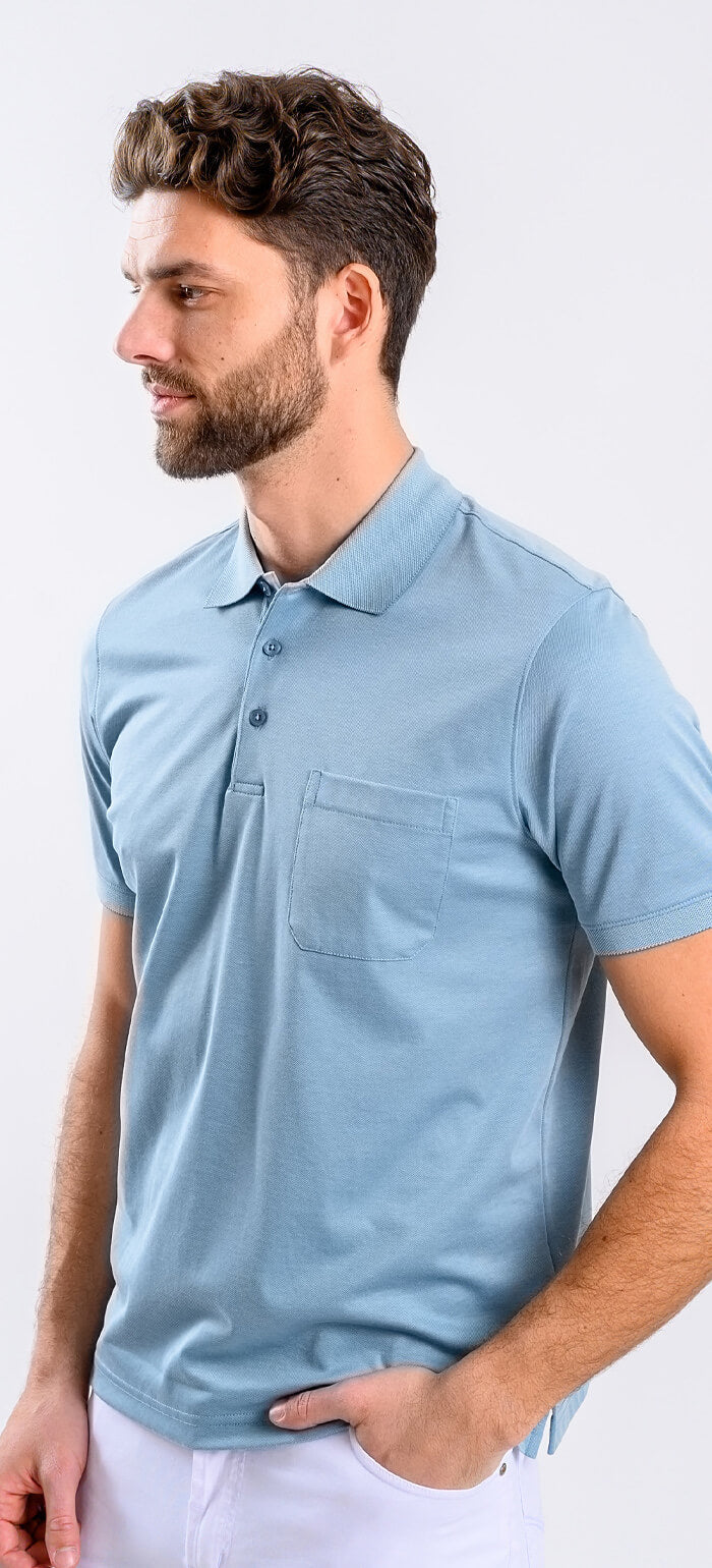 Bledozelená polokošeľa