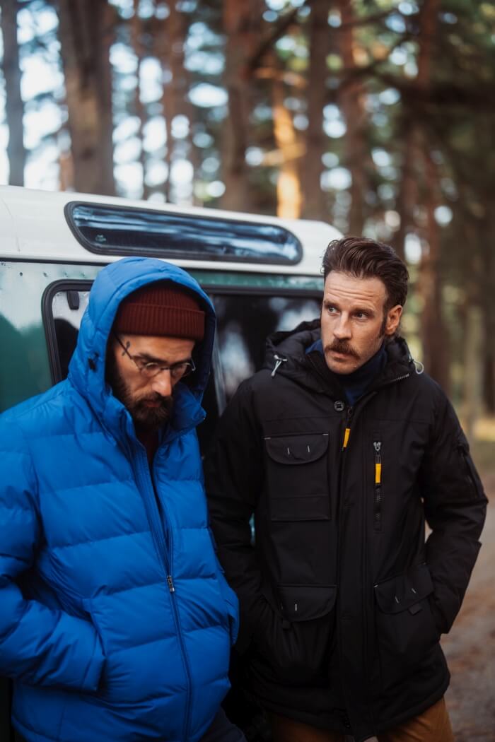 Čierna zimná bunda