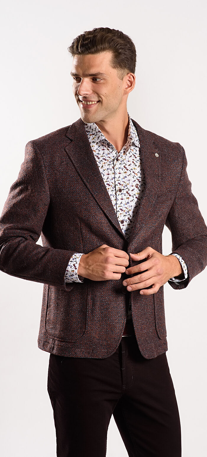 Hnedé jesenné sako