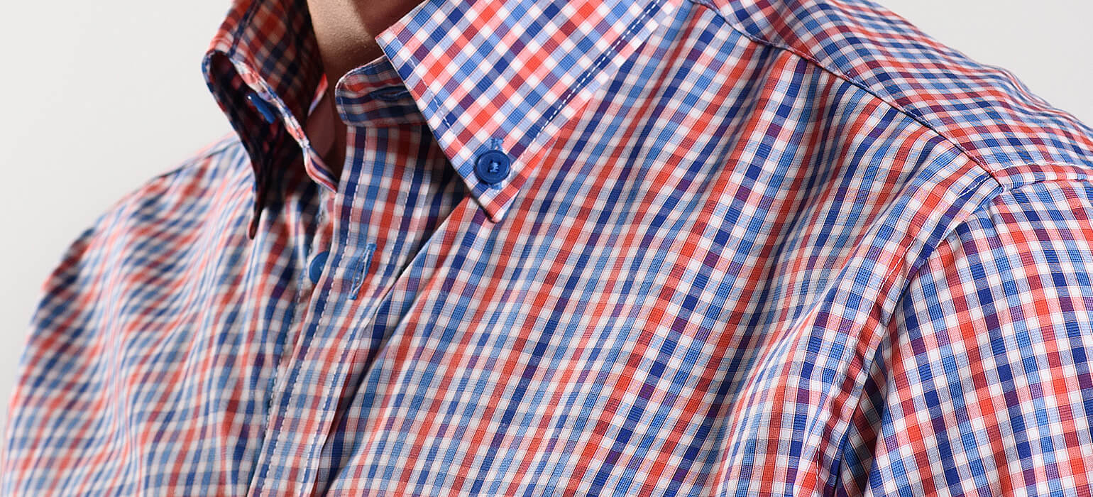 Károvaná Extra Slim Fit košeľa s krátkym rukávom