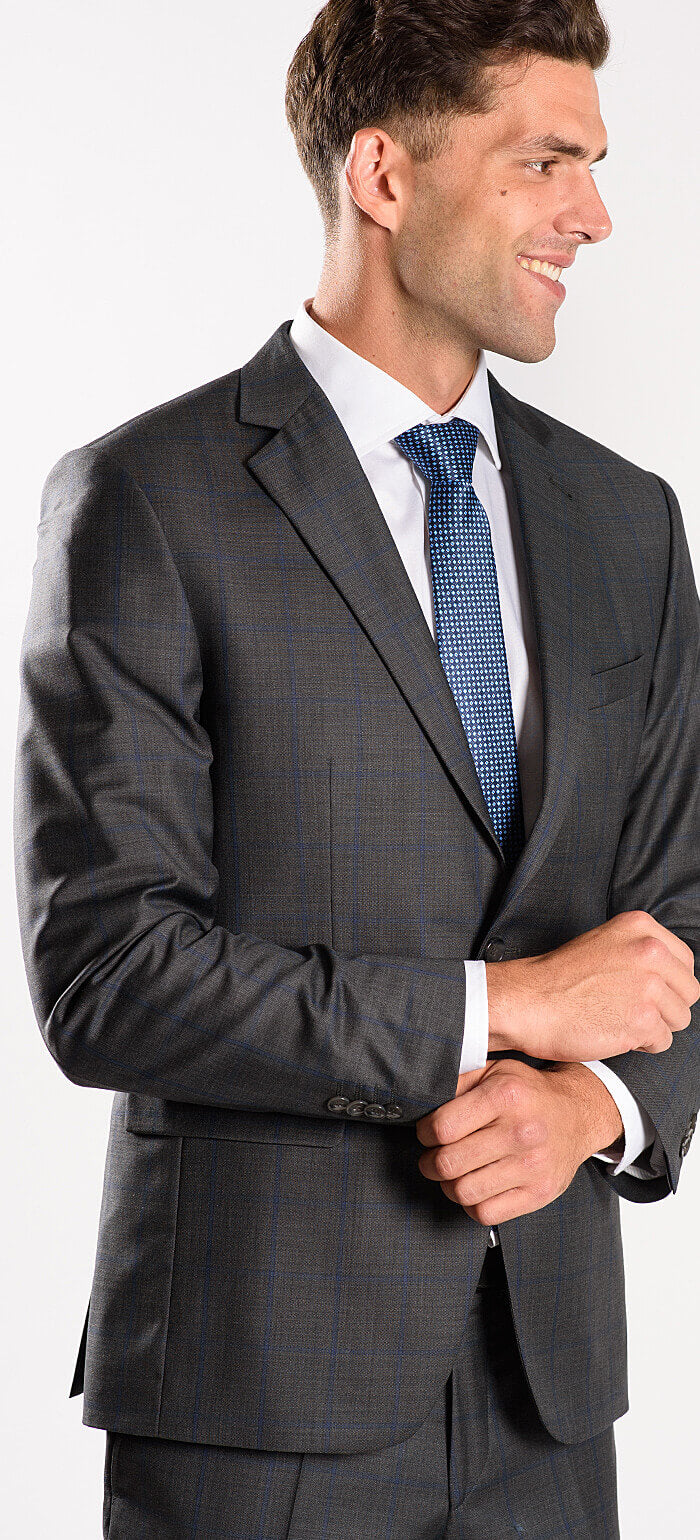 LIMITED EDITION Šedý vlnený oblek