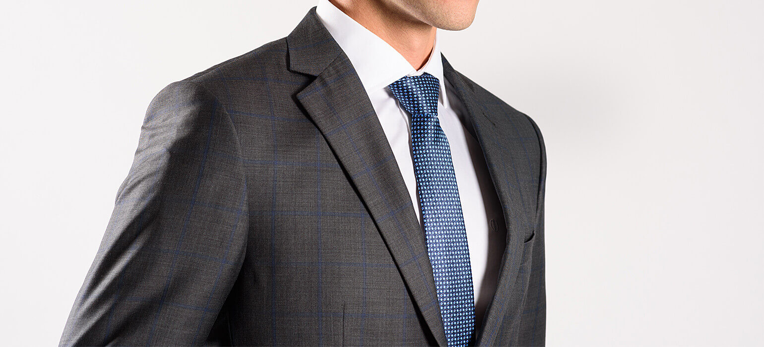 LIMITED EDITION Šedý vlnený oblek