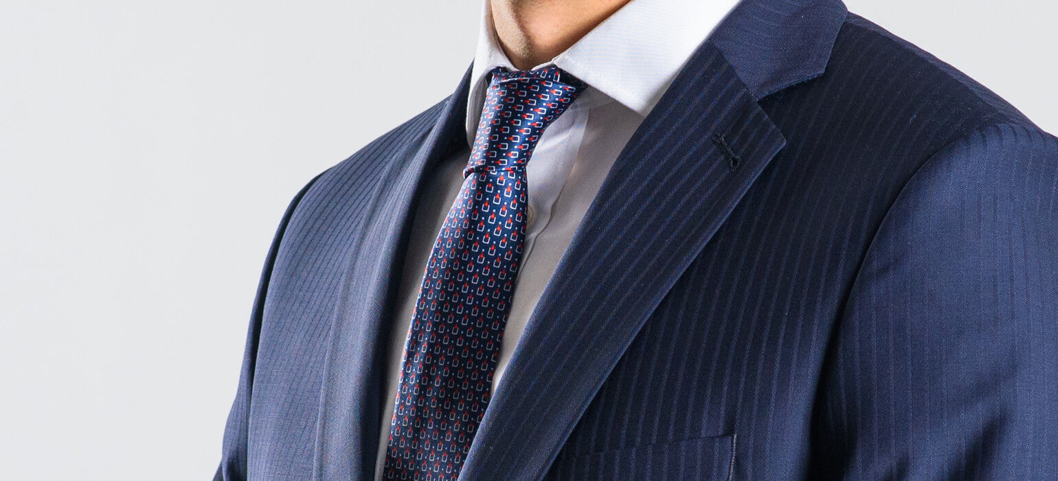 LIMITED EDITION Tmavomodrý vlnený oblek