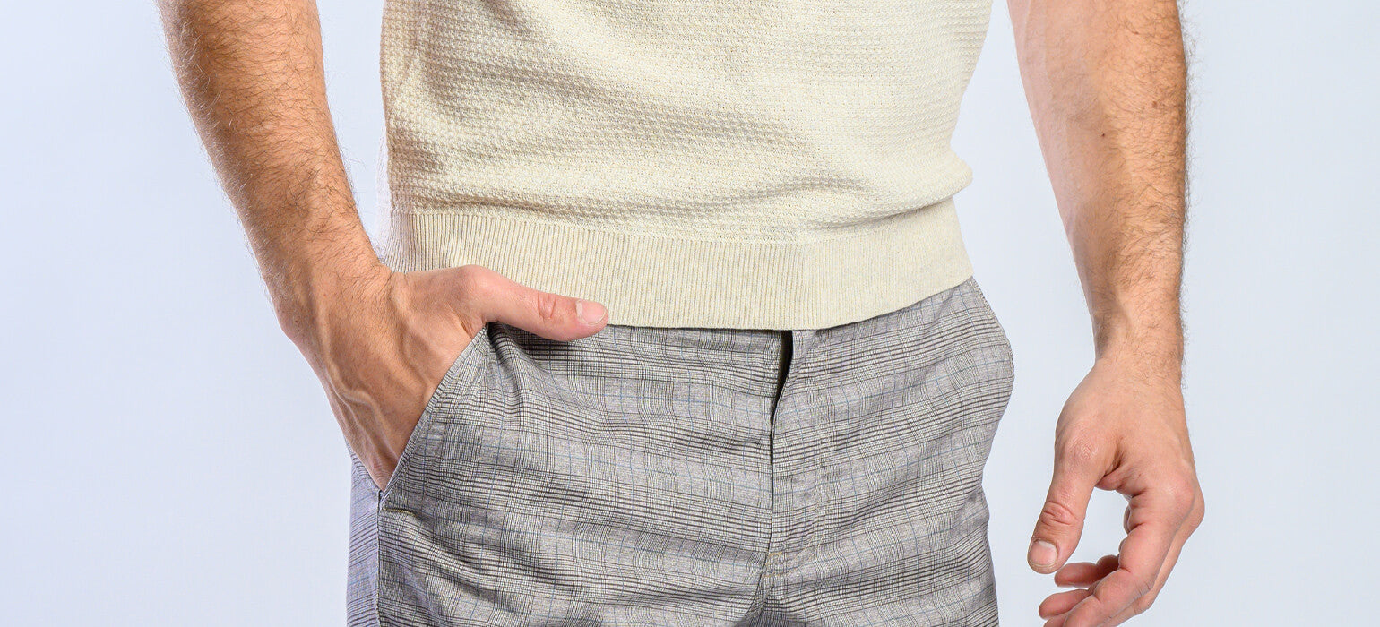 Maslové úpletové tričko s jemným vzorom