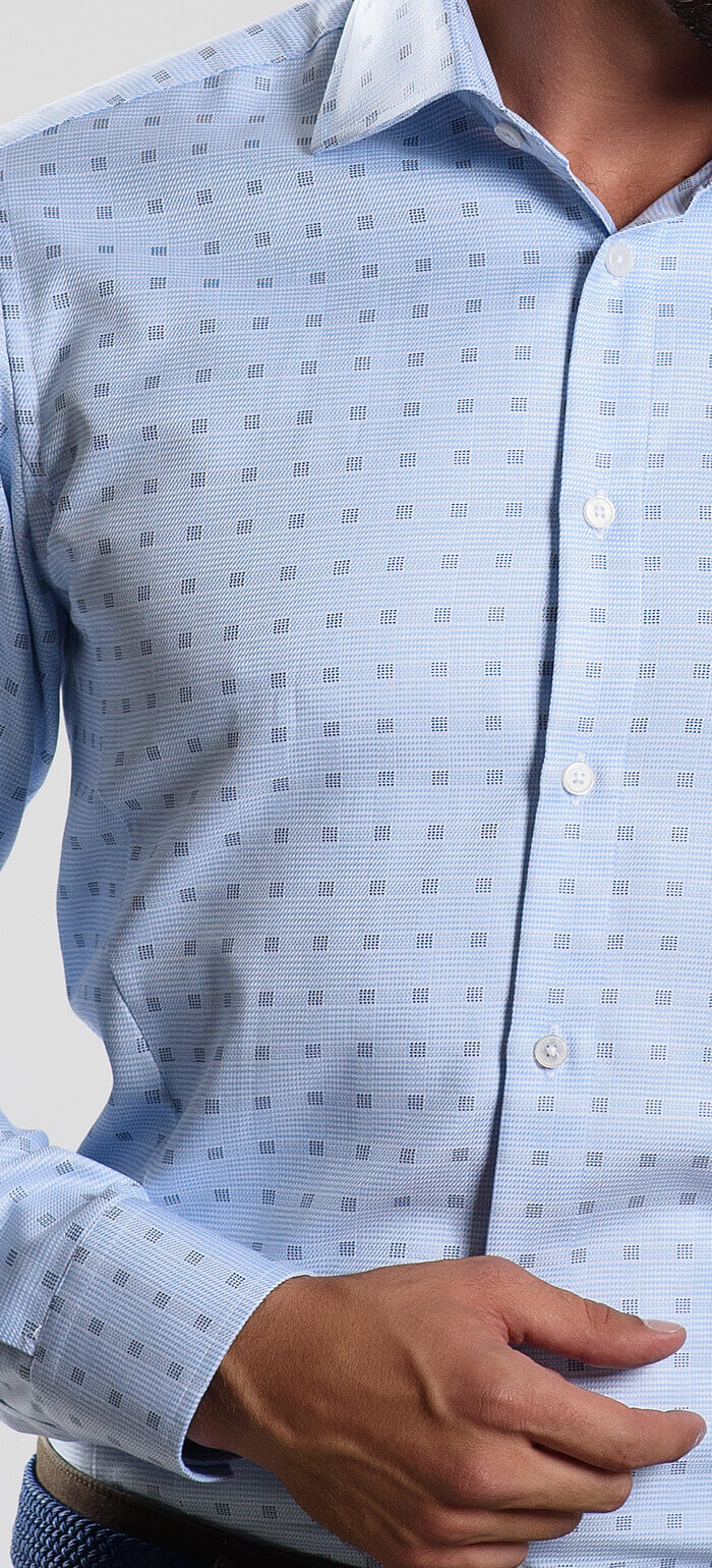 Modrá Classic Fit košeľa