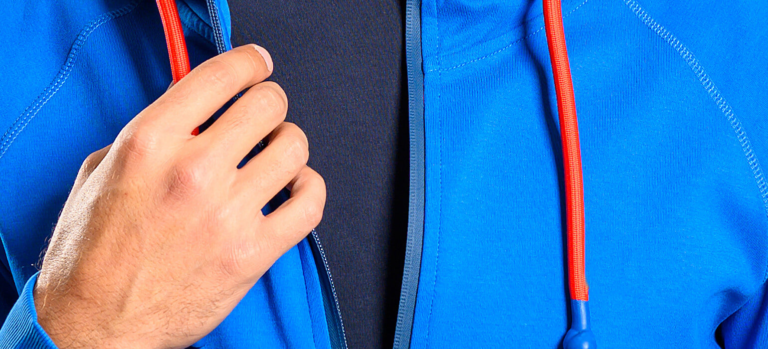 Modrá športová mikina