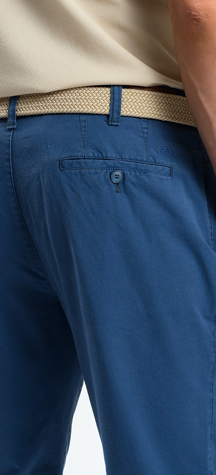 Modré volnočasové kalhoty