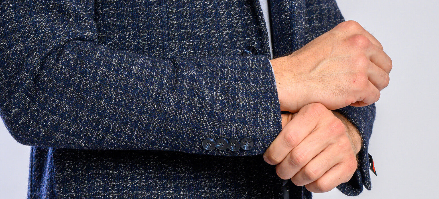 Modrošedé sako s odnímateľnou vložkou