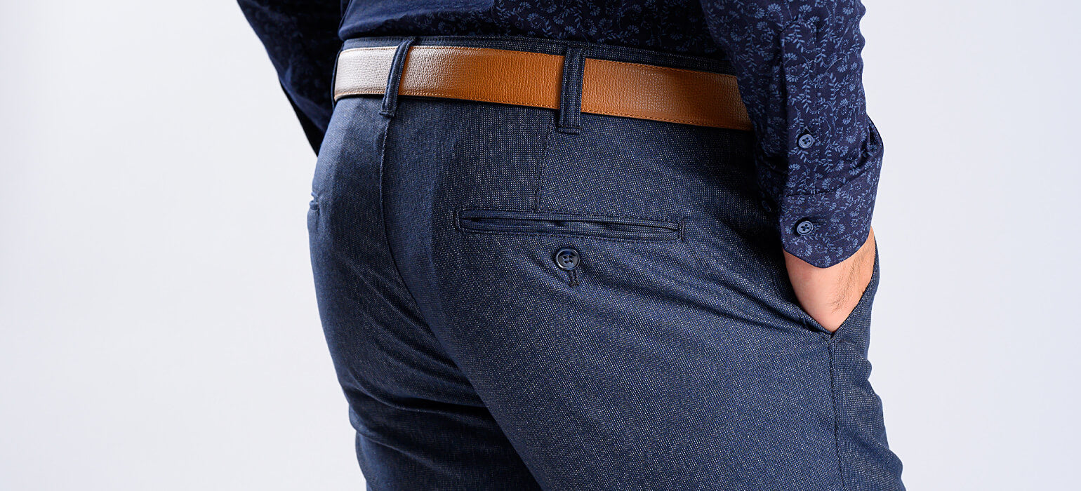 Modrosivé volnočasové kalhoty