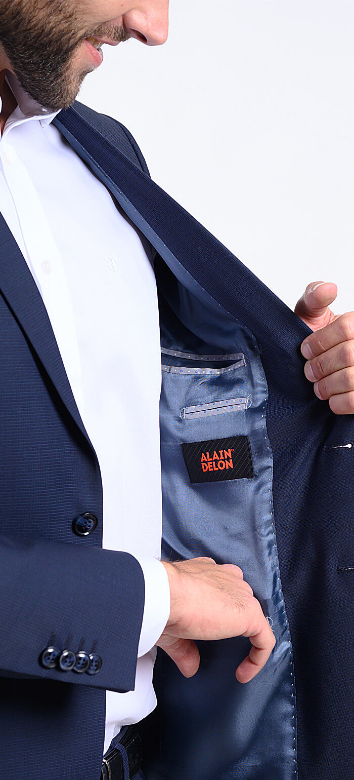 Modrý Slim Fit oblek - XL velikosti