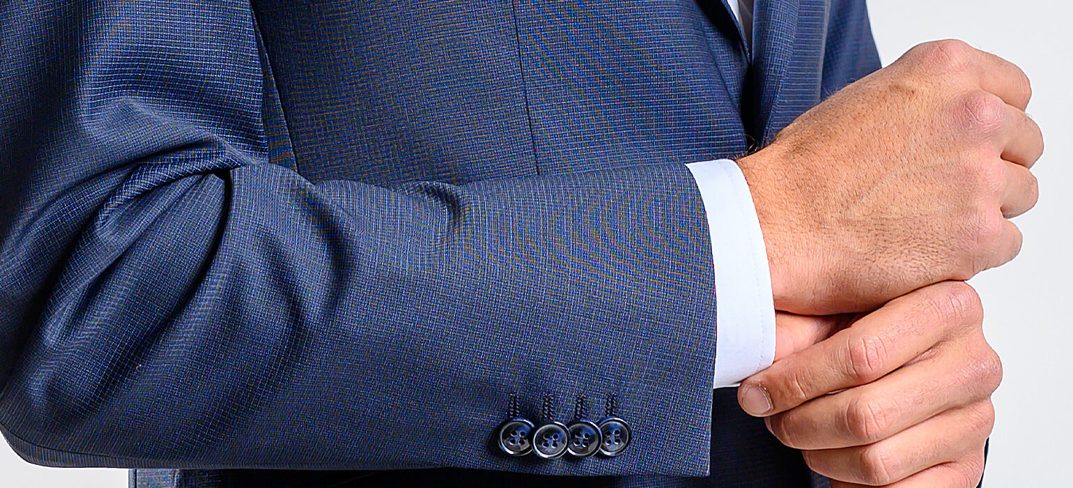 Modrý Slim Fit oblek - XL velikosti