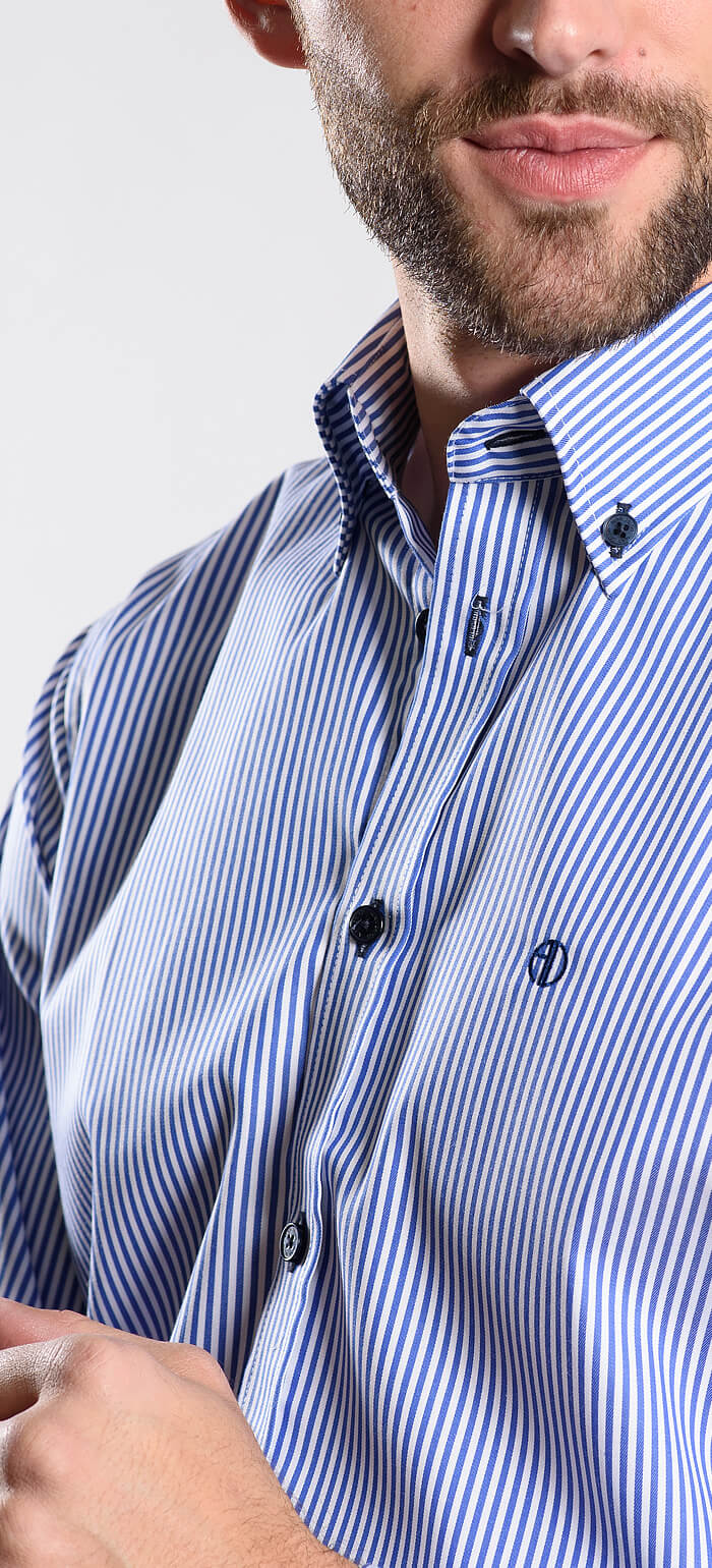 Proužkovaná volnočasová Extra Slim Fit košile