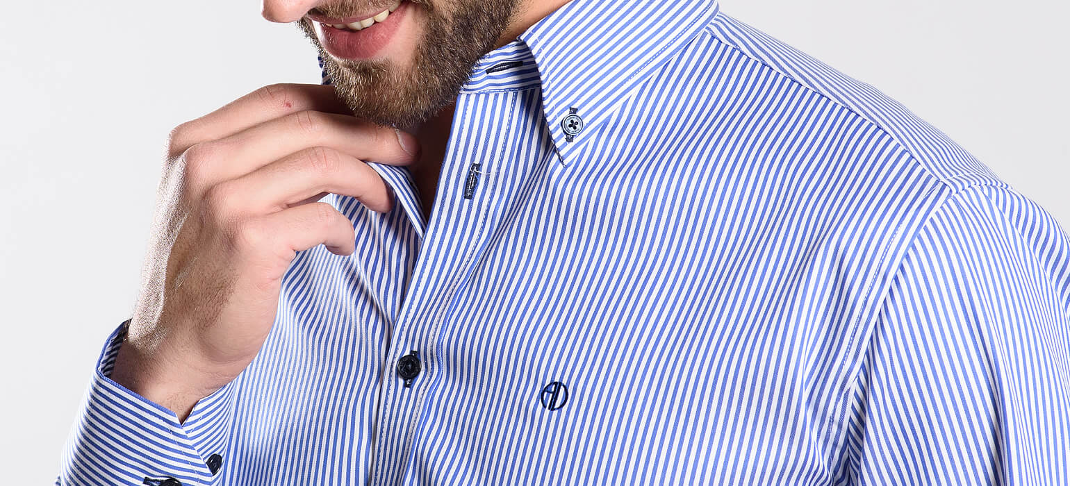 Proužkovaná volnočasová Extra Slim Fit košile