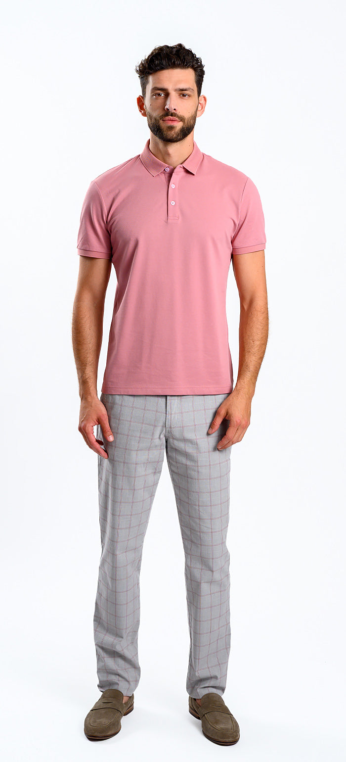 Ružová polokošeľa