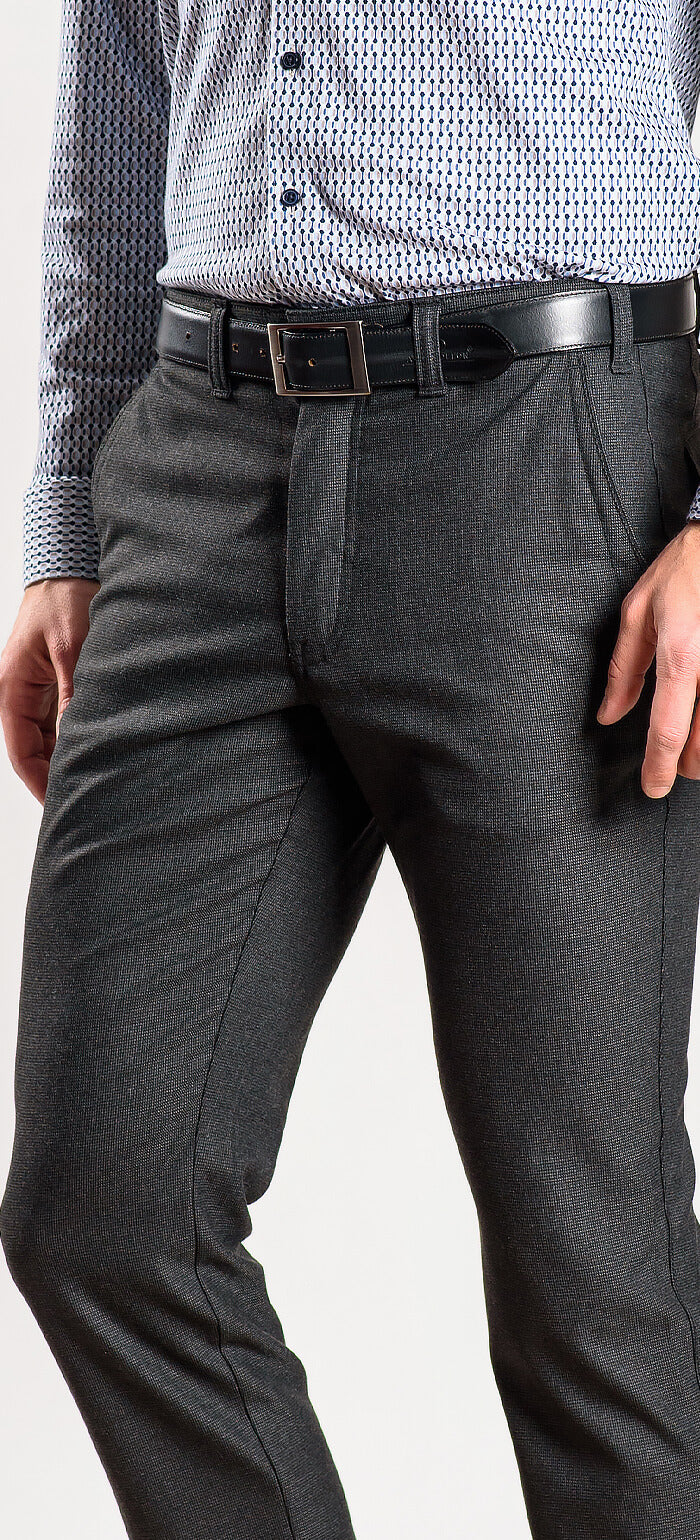 Šedé voľnočasové nohavice