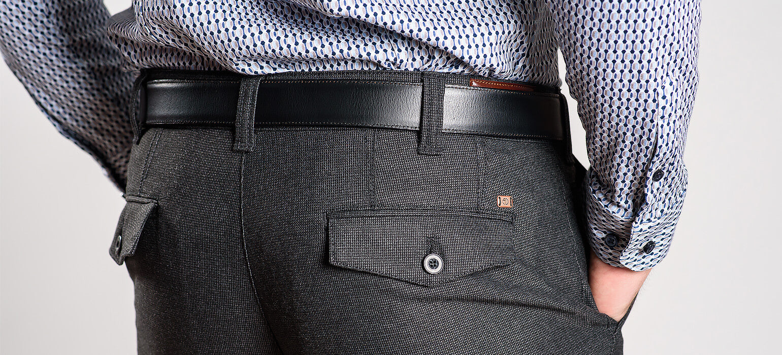 Šedé voľnočasové nohavice