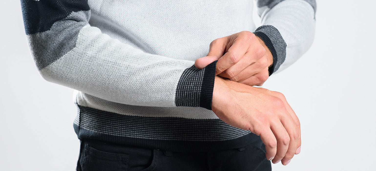 Šedý bavlnený pulóver