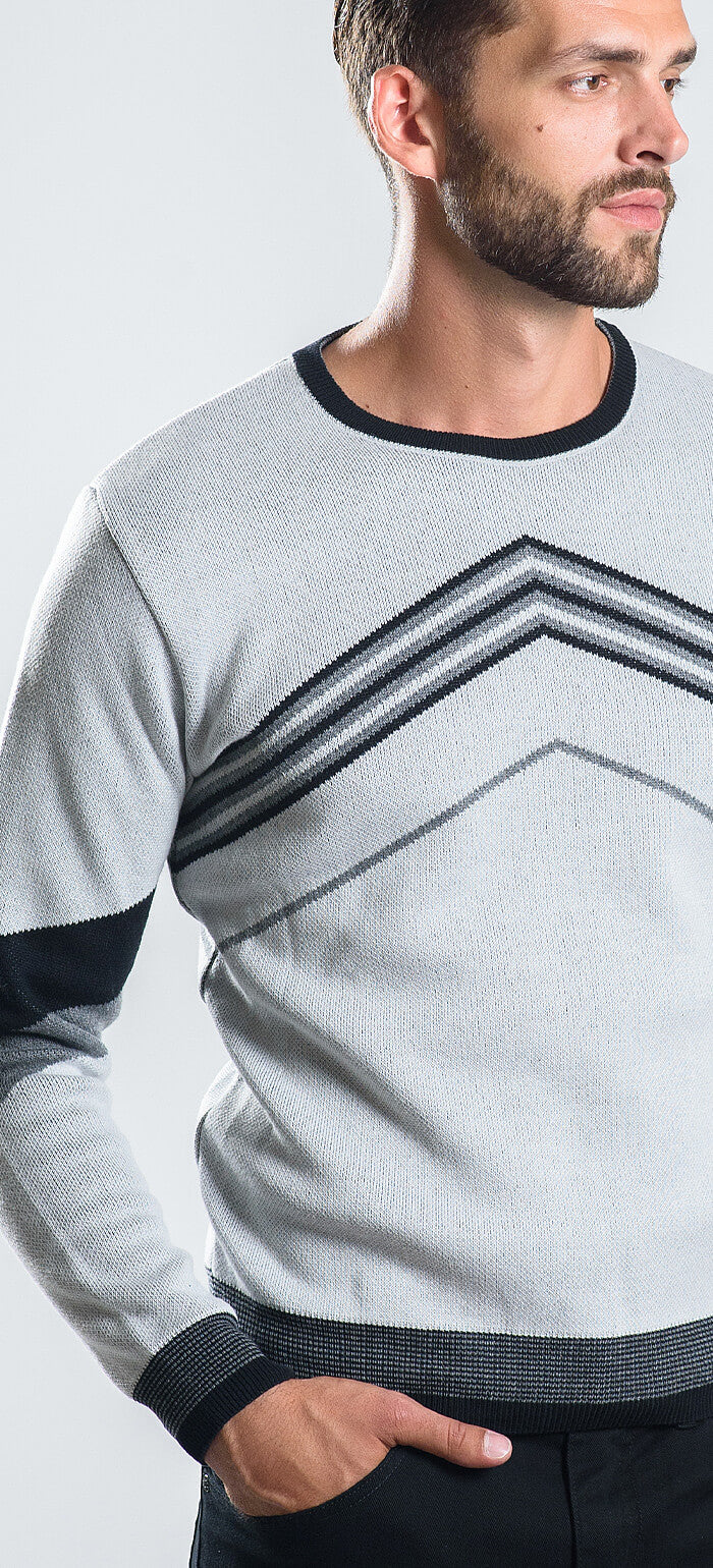 Šedý bavlnený pulóver