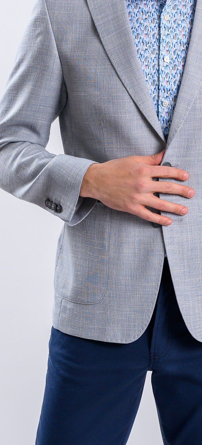 Sivé ľahké sako - XL veľkosti