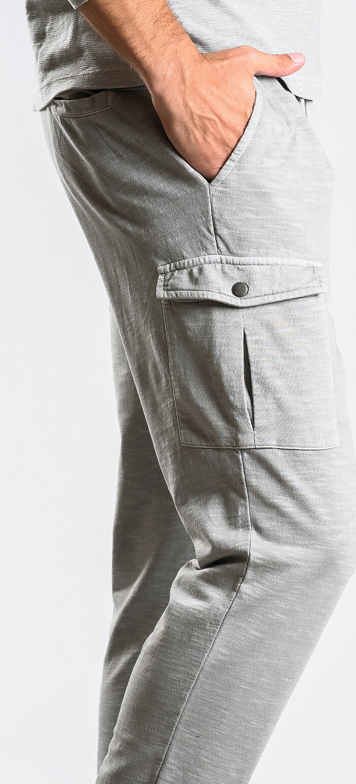 Sivé teplákové nohavice