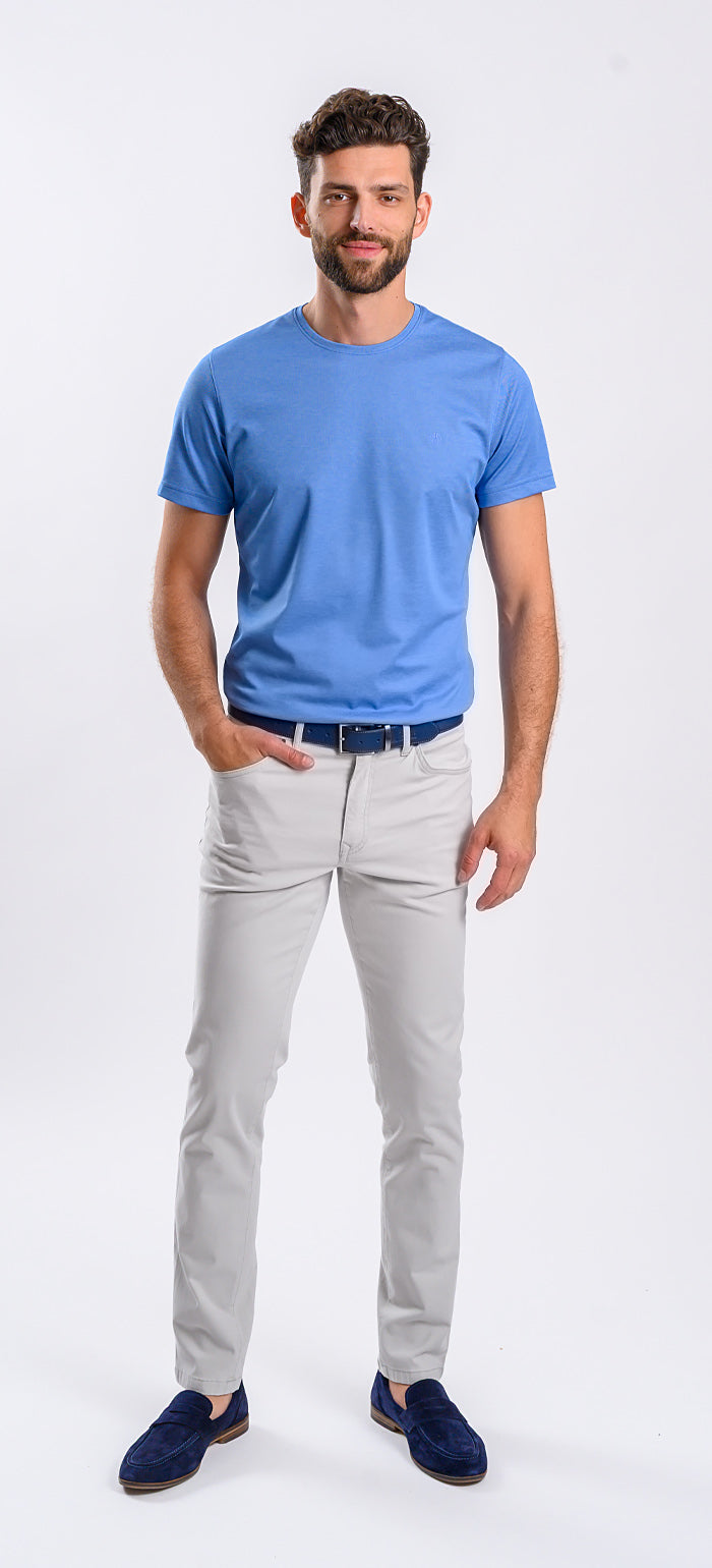 Šedé volnočasové kalhoty