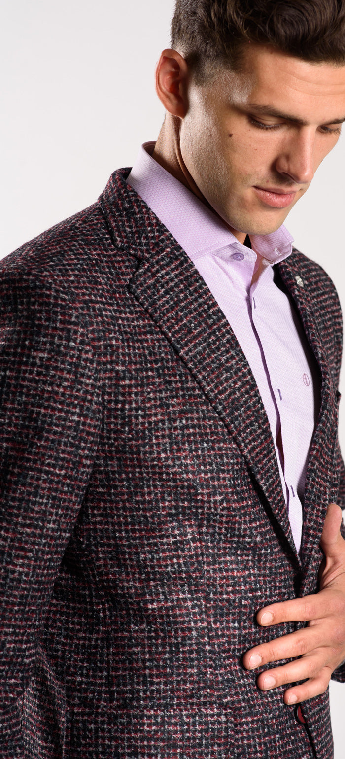 Úpletové jesenné sako