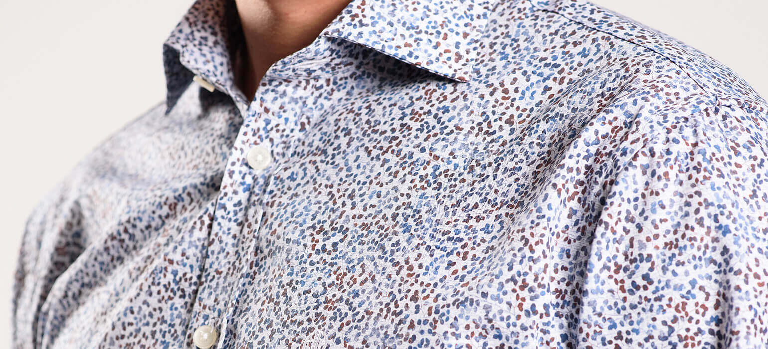 Voľnočasová Extra Slim Fit košeľa so vzorom