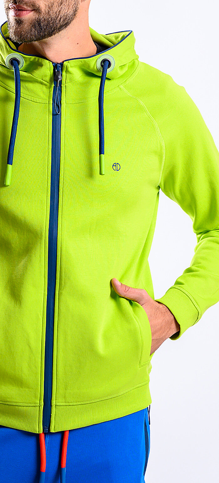 Zelená športová mikina