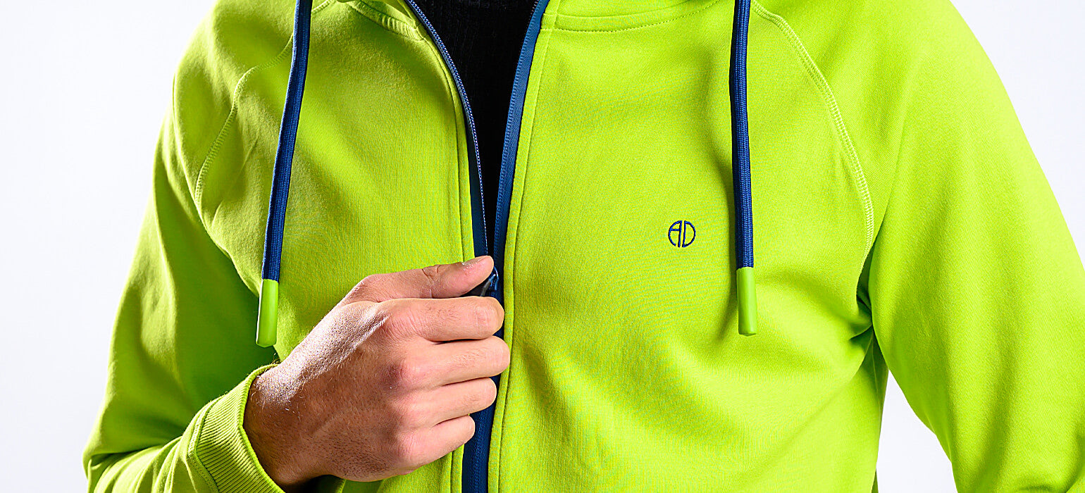 Zelená športová mikina