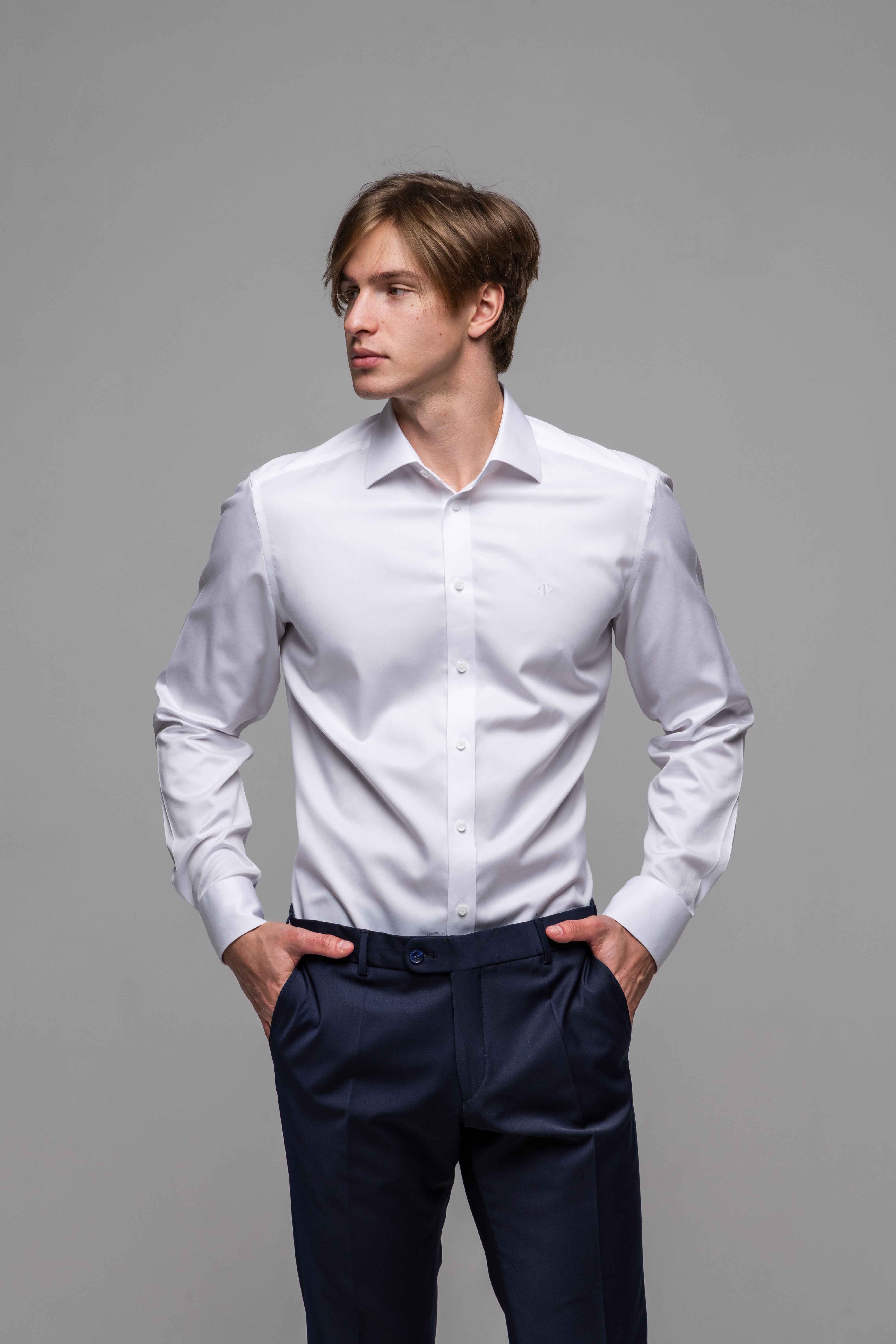 Biela Extra Slim Fit košeľa