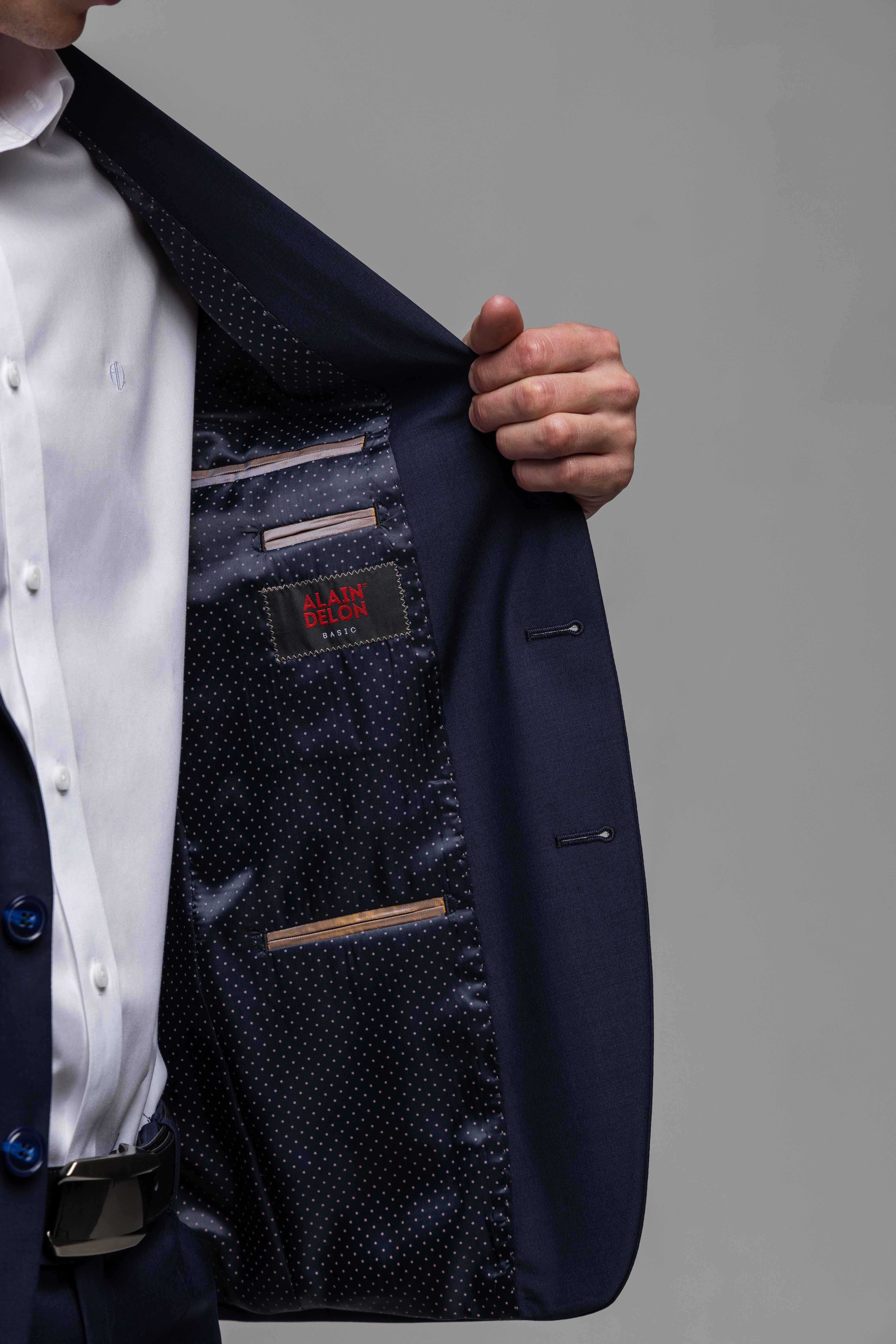 Tmavě modré oblekové sako řady Basic XL velikosti