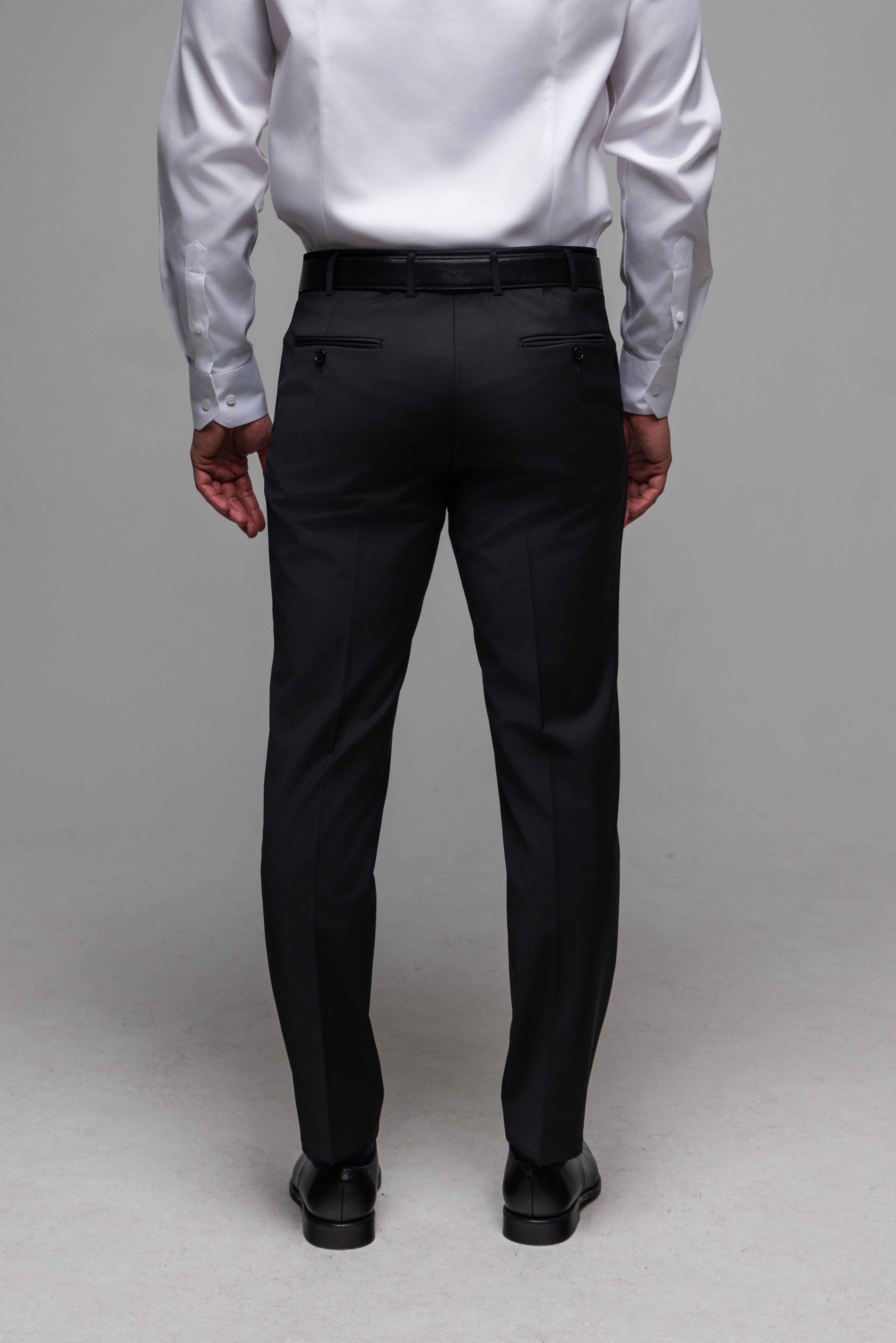 Černé Basic oblekové kalhoty