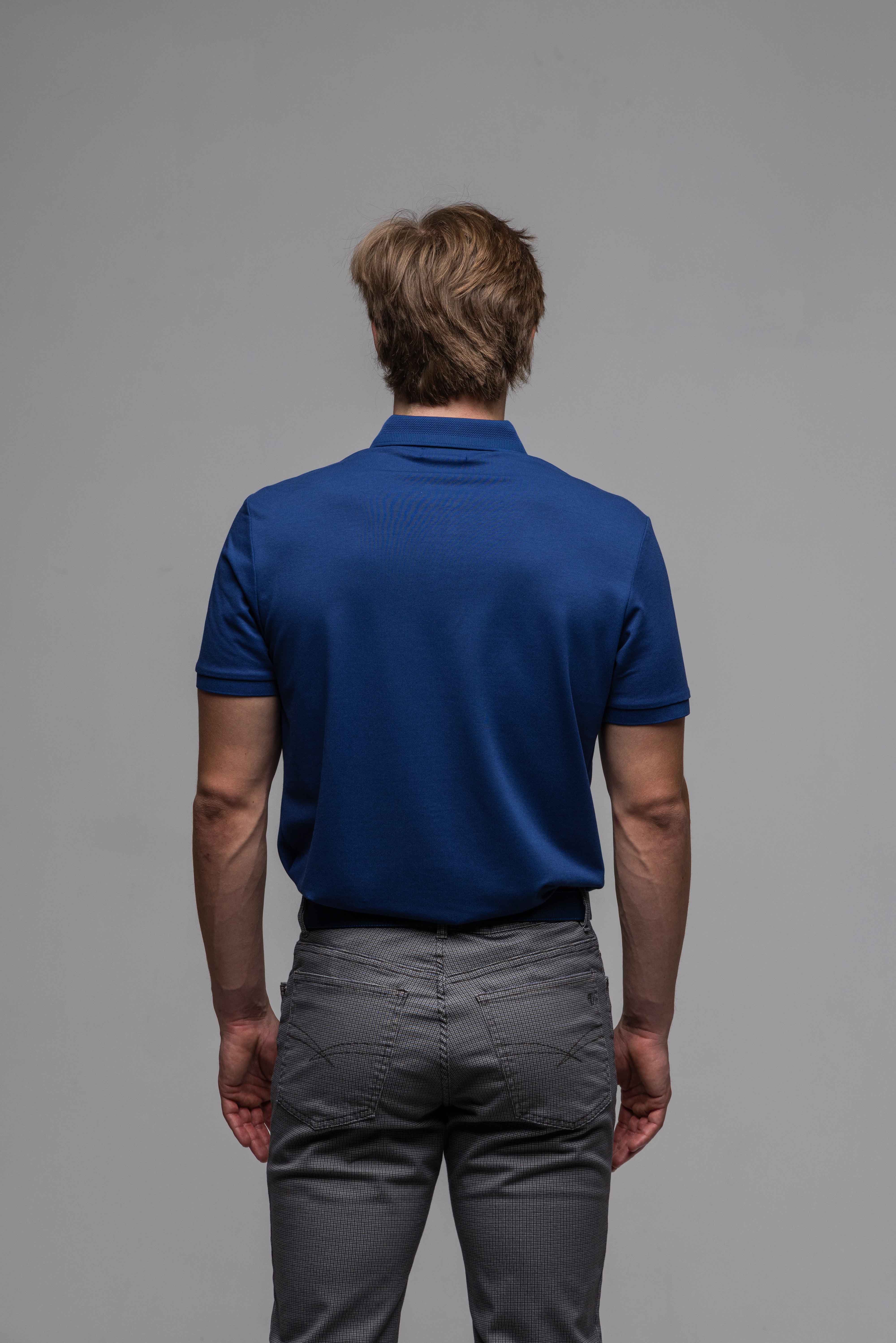 Tmavomodrá polokošeľa