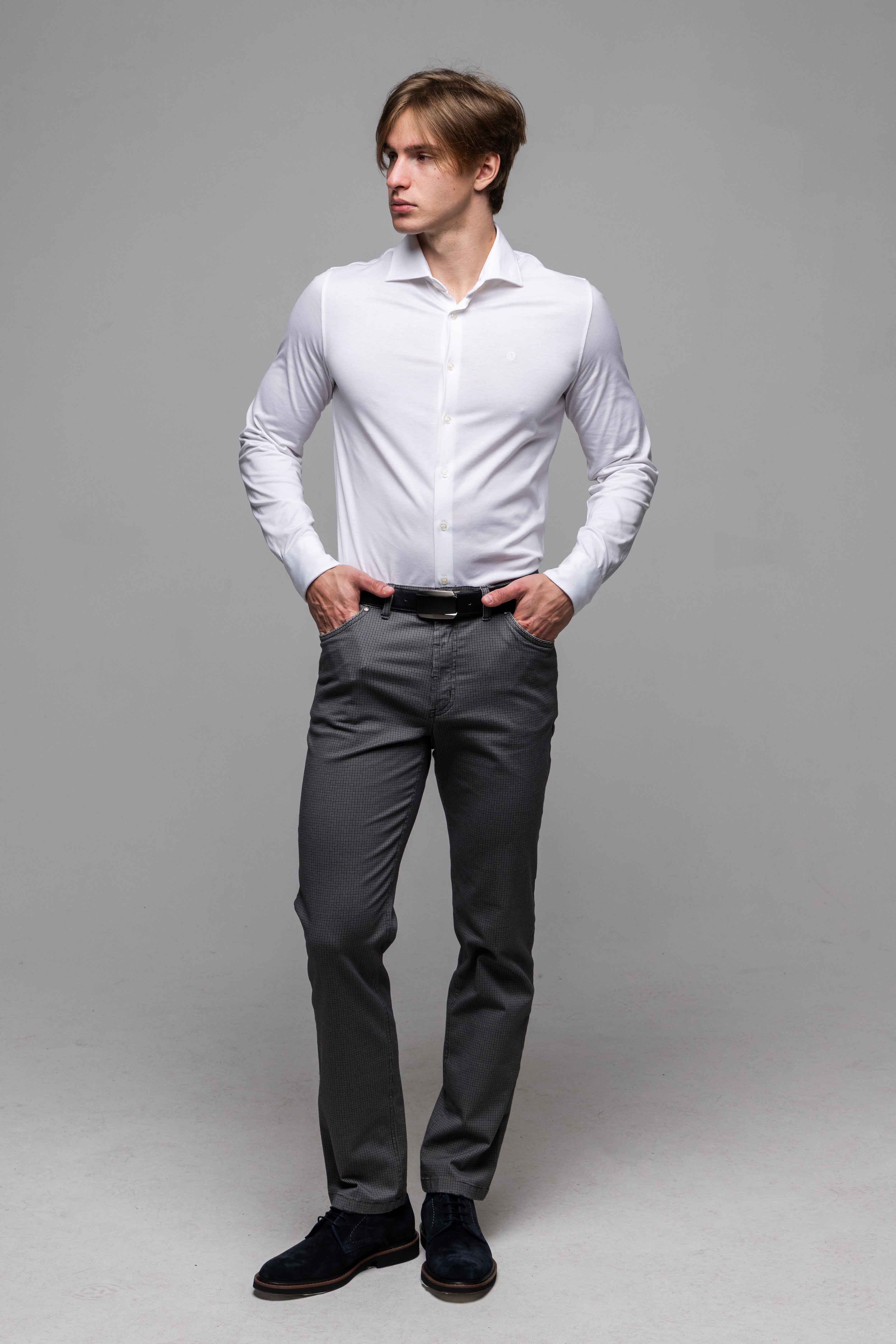 Biela strečová Extra Slim Fit košeľa