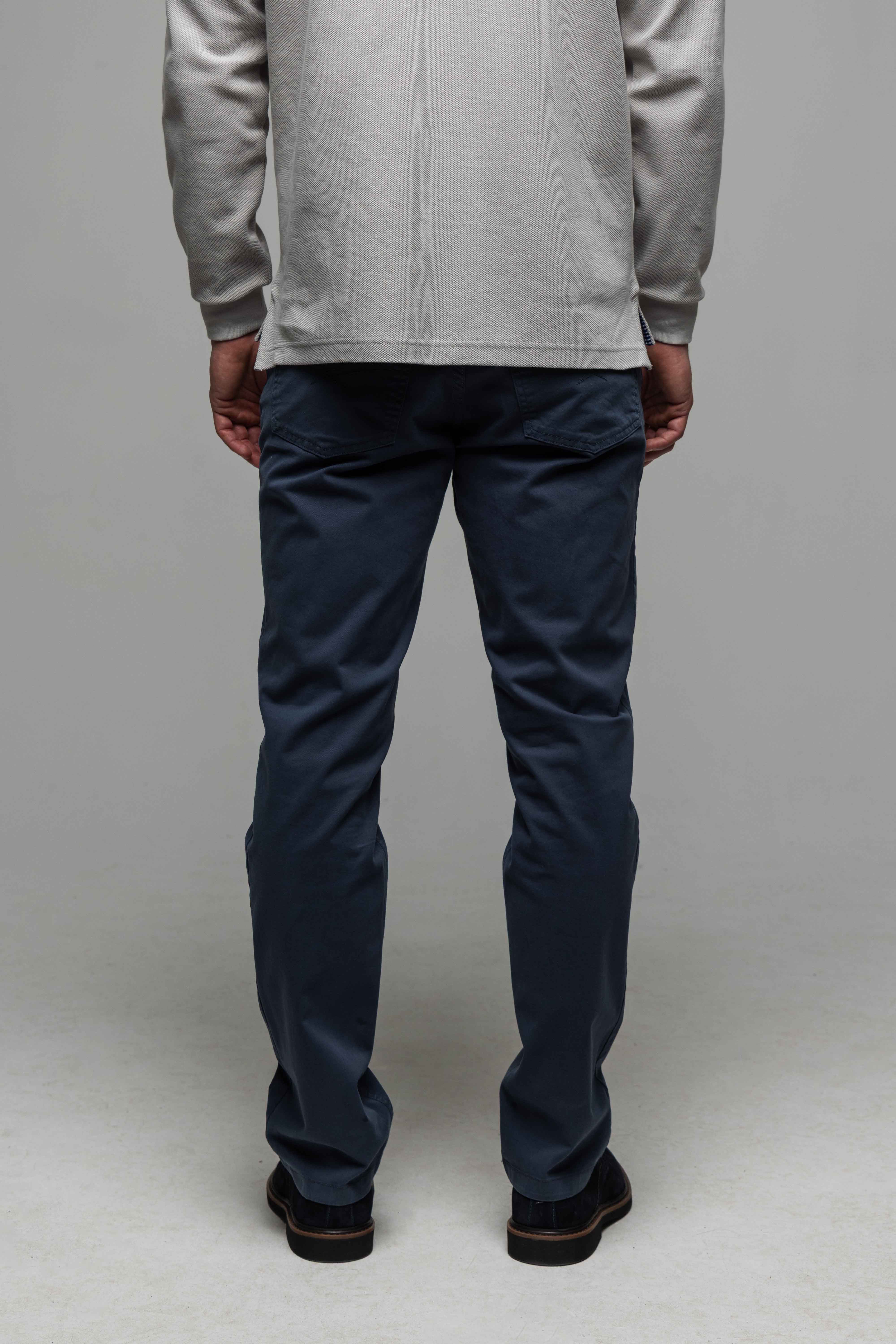 Modro sivé voľnočasové nohavice