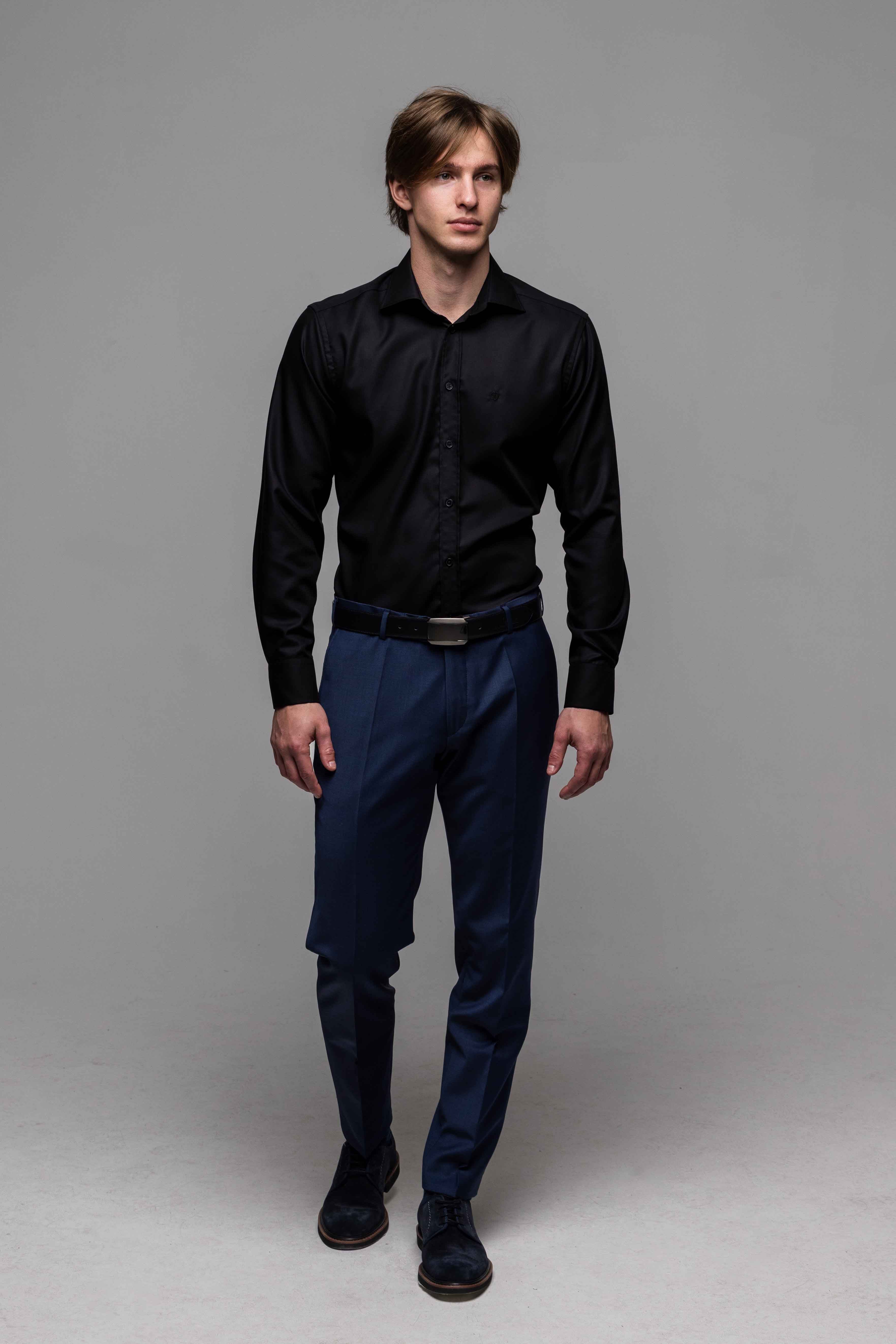 Čierna Slim Fit košeľa