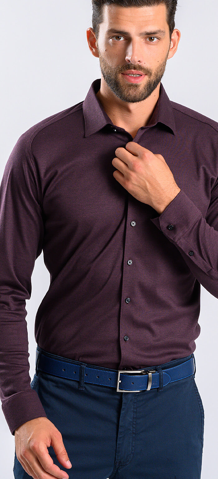 Lileková strečová Extra Slim Fit košile s nemačkavou úpravou