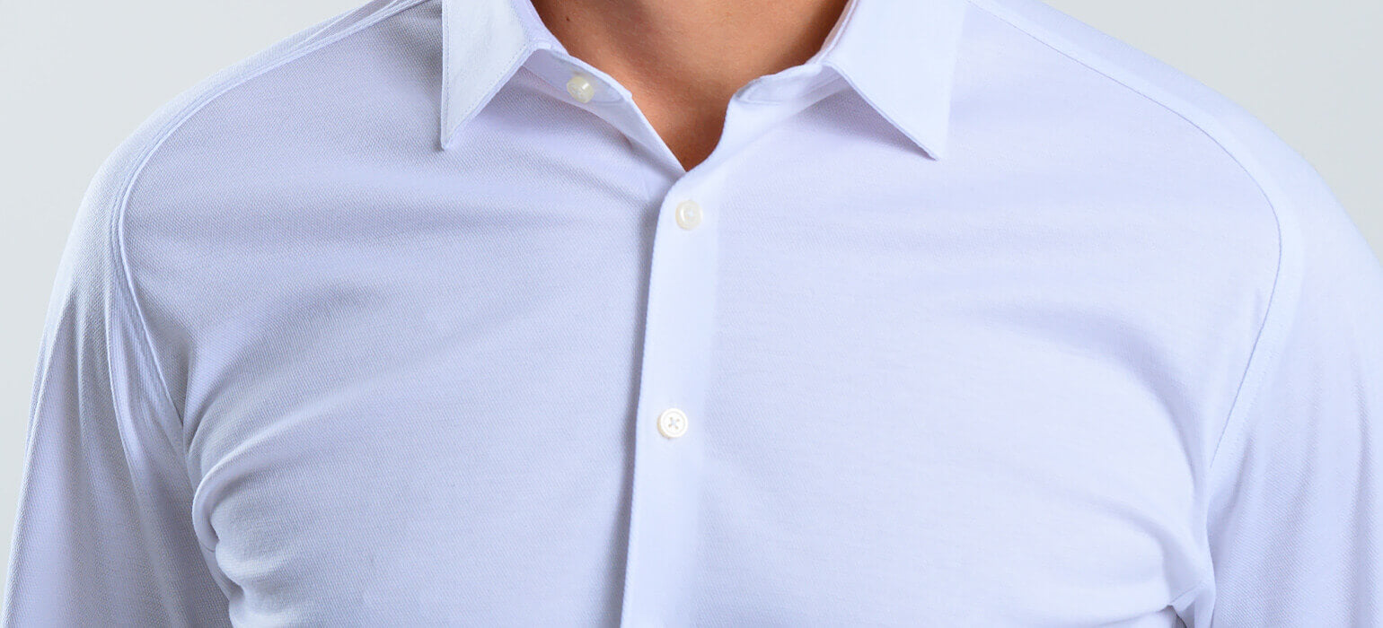 Bílá strečová Extra Slim Fit košile s nemačkavou úpravou