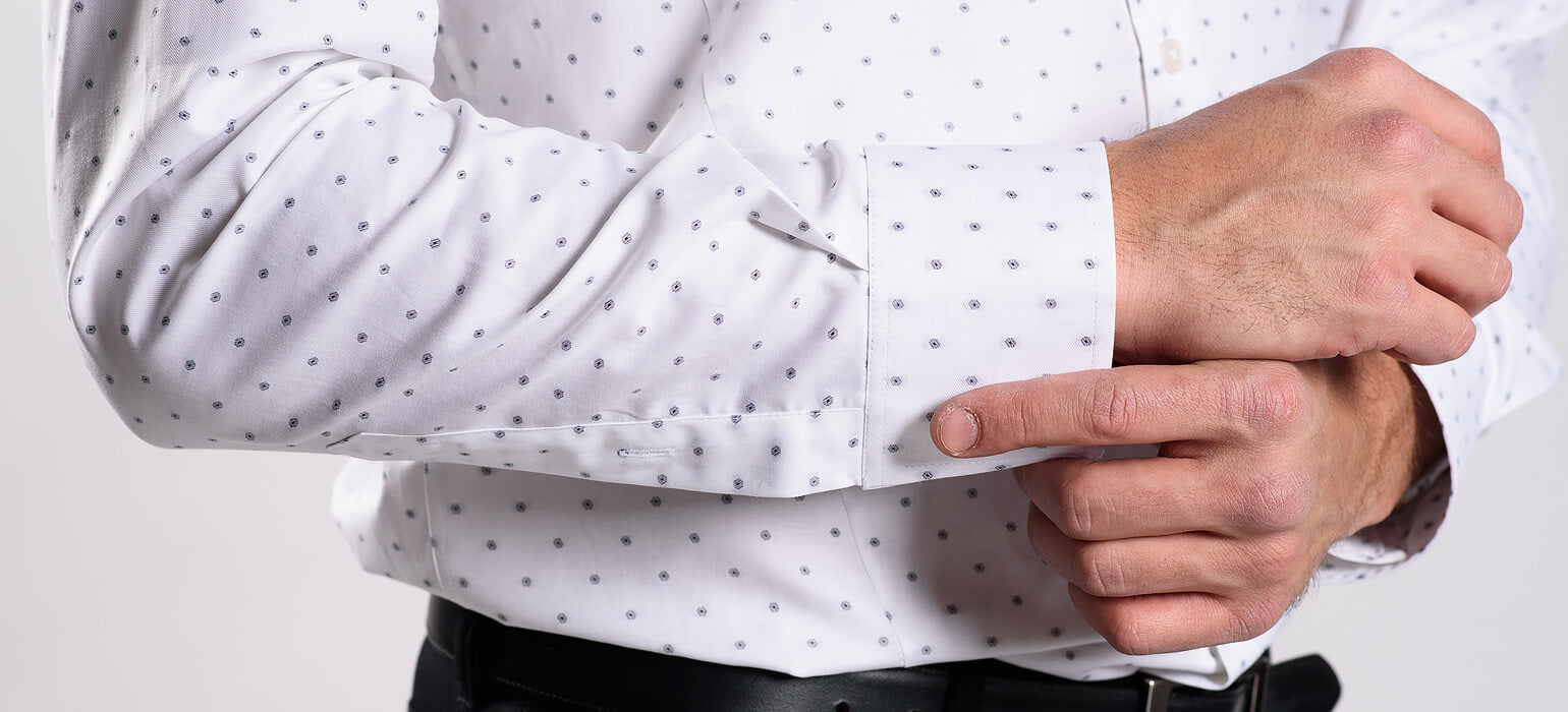 Bílá vzorovaná Slim Fit košile