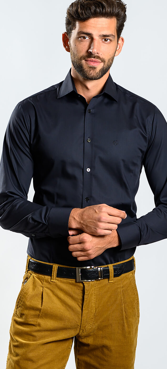 Černá Extra Slim Fit košile