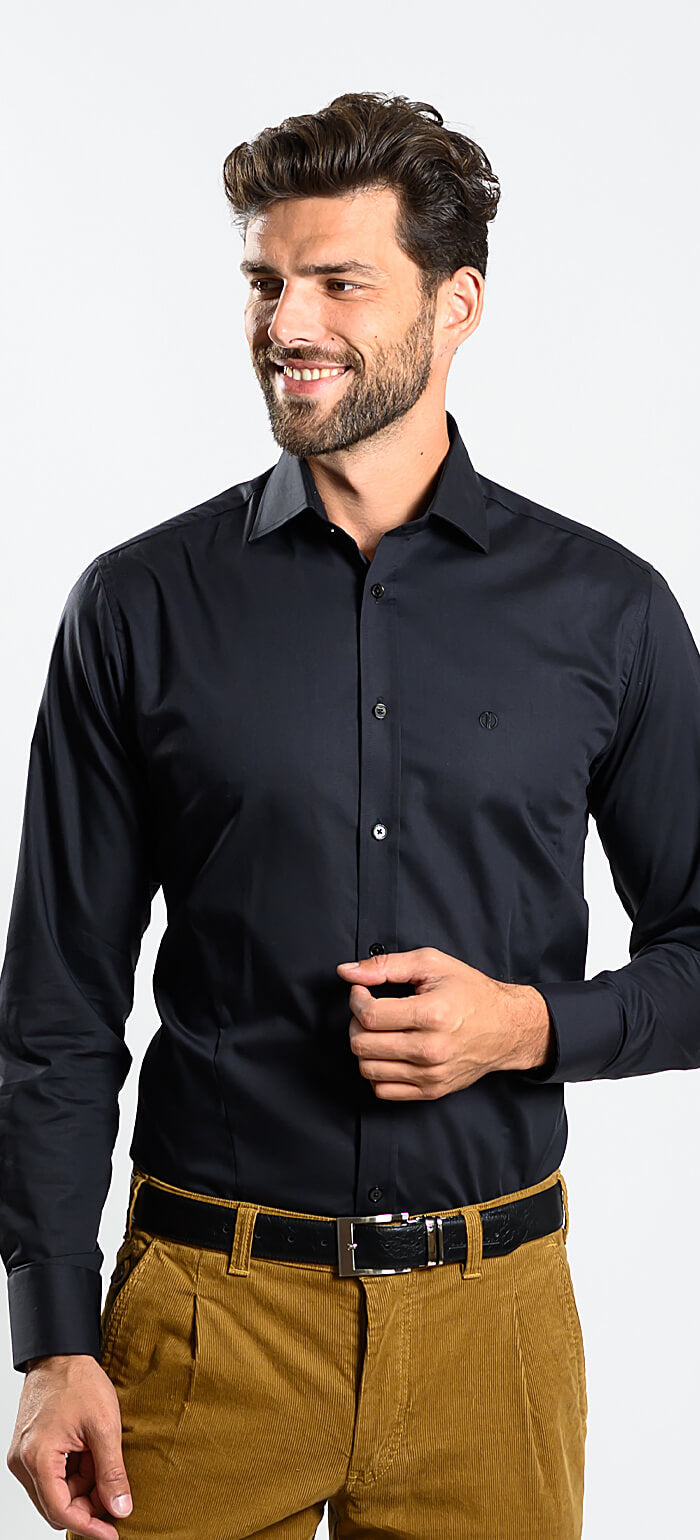 Černá Extra Slim Fit košile