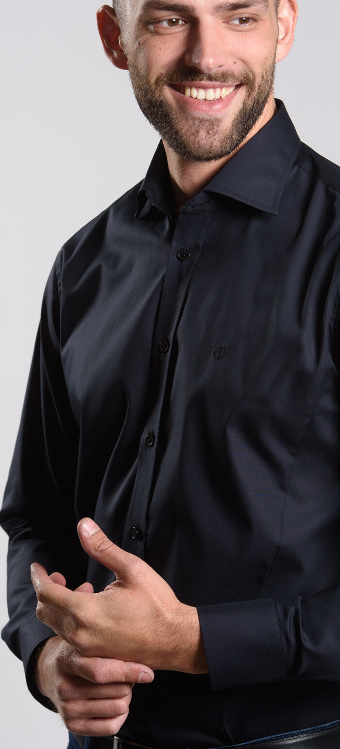 Černá Extra Slim Fit košile