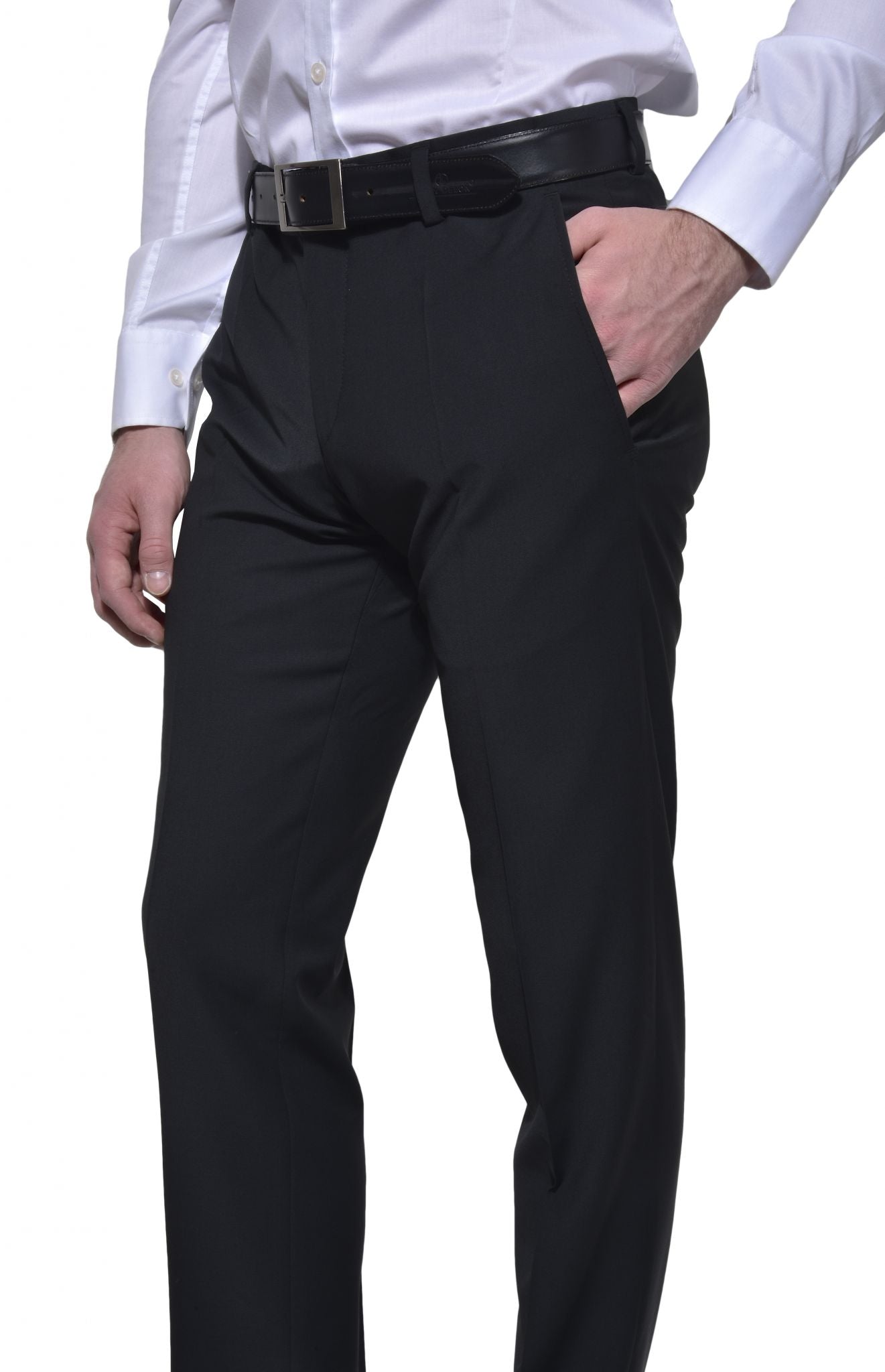 Černé oblekové kalhoty