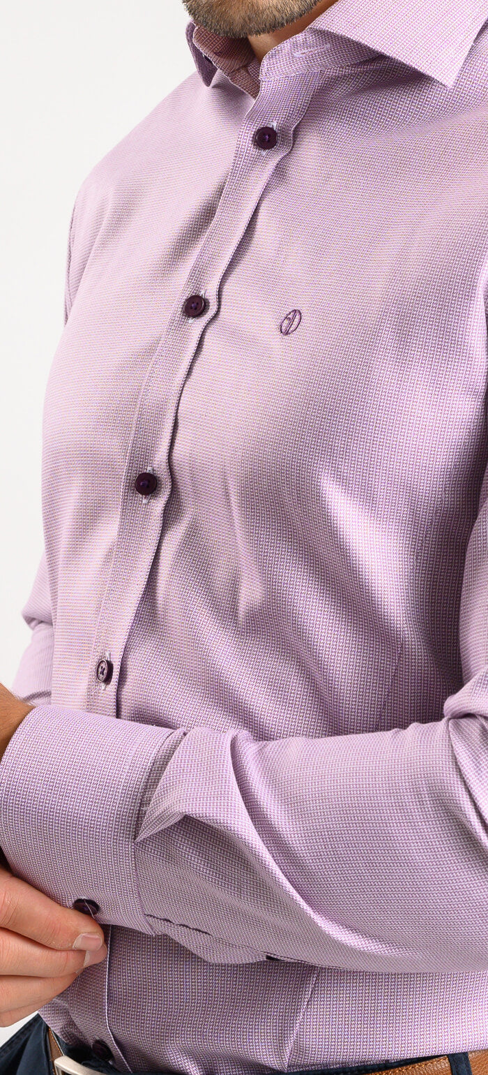 Fialová Extra Slim Fit košile